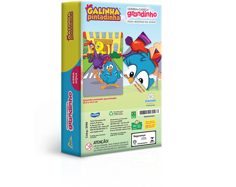 Jogo De Memória Grandinho Galinha Pintadinha - Blanc Toys