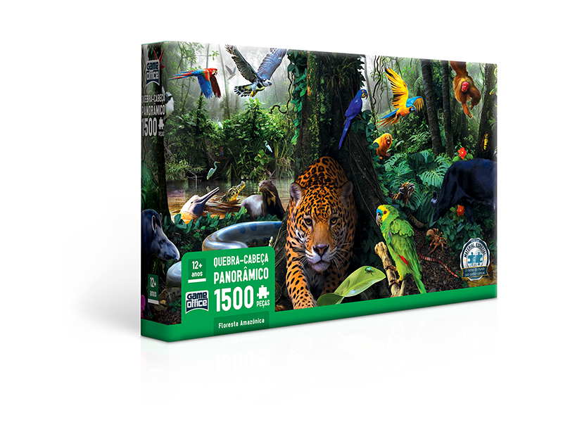 Floresta Amazônica - Quebra cabeça 1500 peças - Toyster Brinquedos - Toyster