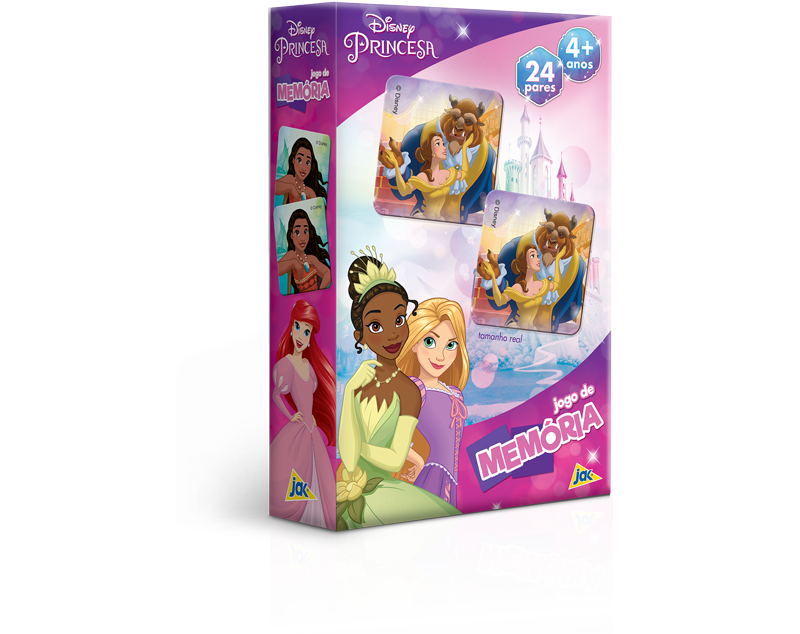 Kit Princesas Disney: GigaBook + Jogo da Memória + Quebra-Cabeça