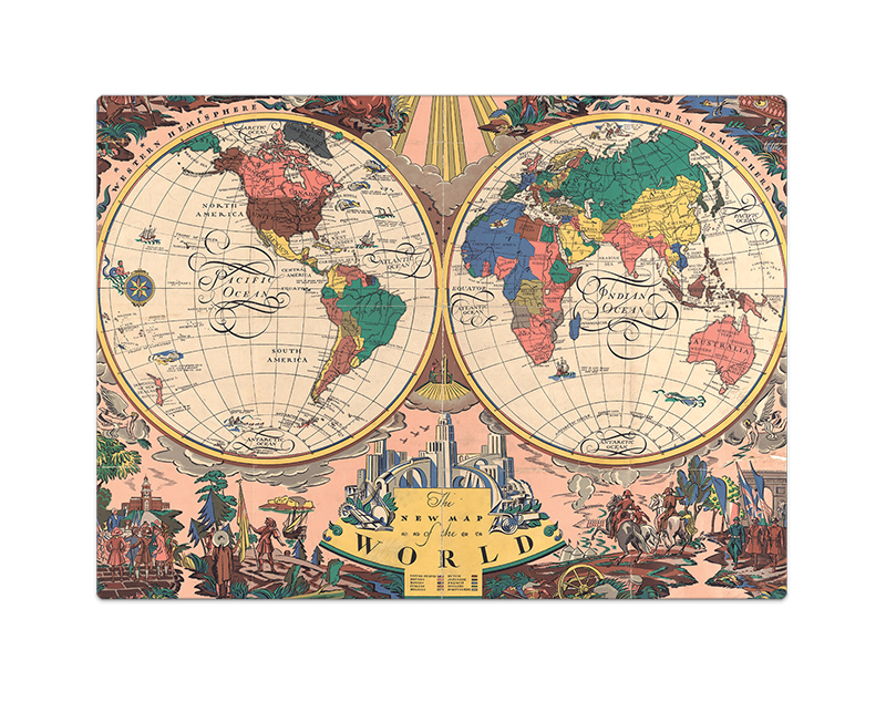 Quebra-cabeça do mapa do Mundo (professor feito) - Twinkl