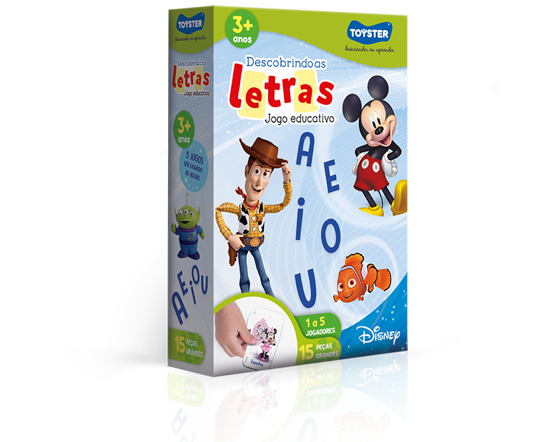 Disney Educativo - Descobrindo as Letras - Toyster Brinquedos - Toyster