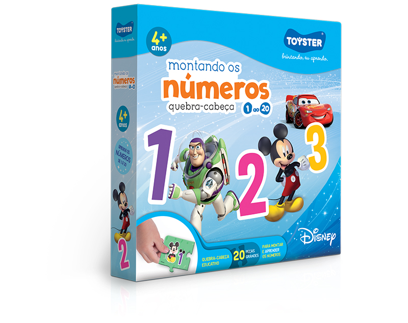 Jogo Educativo Montando Os Numeros em Madeira + 4 Anos no