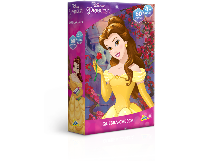 Princesa - Quebra-Cabeça 100 Peças Metalizado - Toyster Brinquedos - Toyster