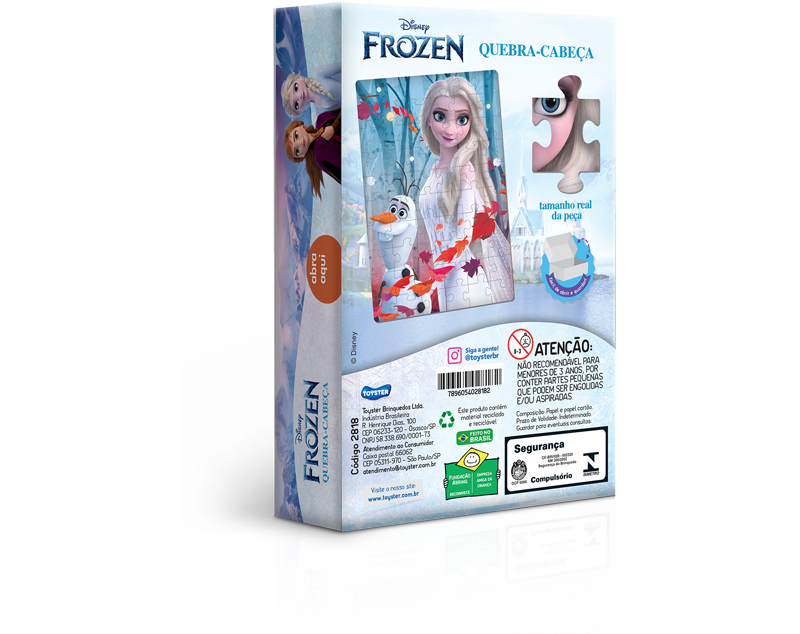 Quebra Cabeça Disney Grandão 120 Peças Frozen - Toyster 2868