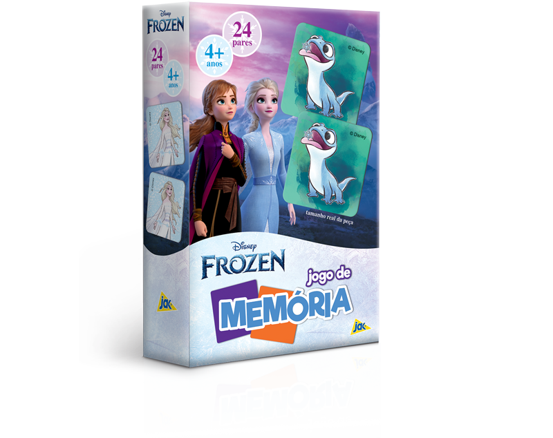 Brinquedo Quebra Cabeça + Dominó + Jogo Da Memória Frozen