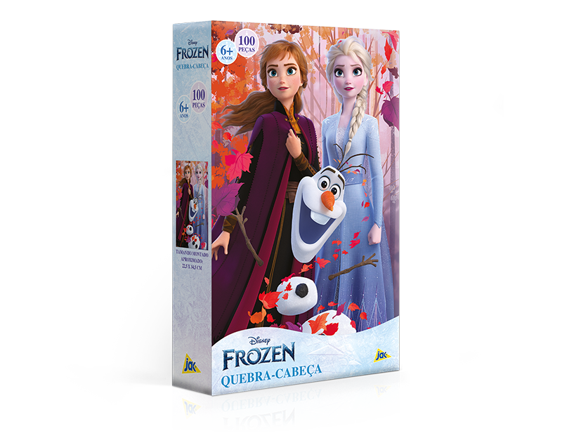 Quebra-Cabeças 100 Peças Frozen Disney Xalingo : : Brinquedos  e Jogos