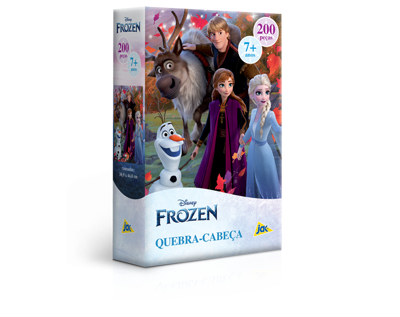 Kit Quebra Cabeça Da Frozen Princesa Disney 100 + 200 Peças