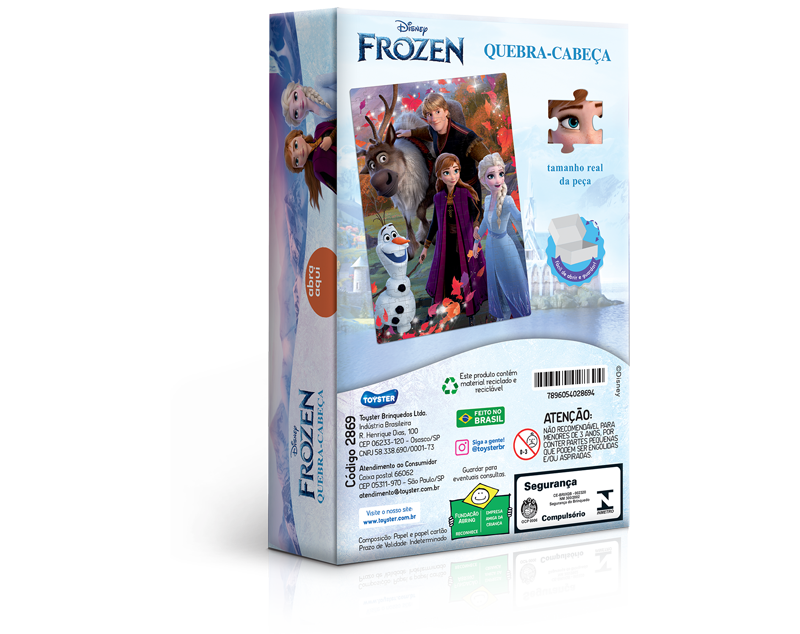 Jogo Quebra Cabeça Frozen 100 Peças ToysterTOYSTERQuebra