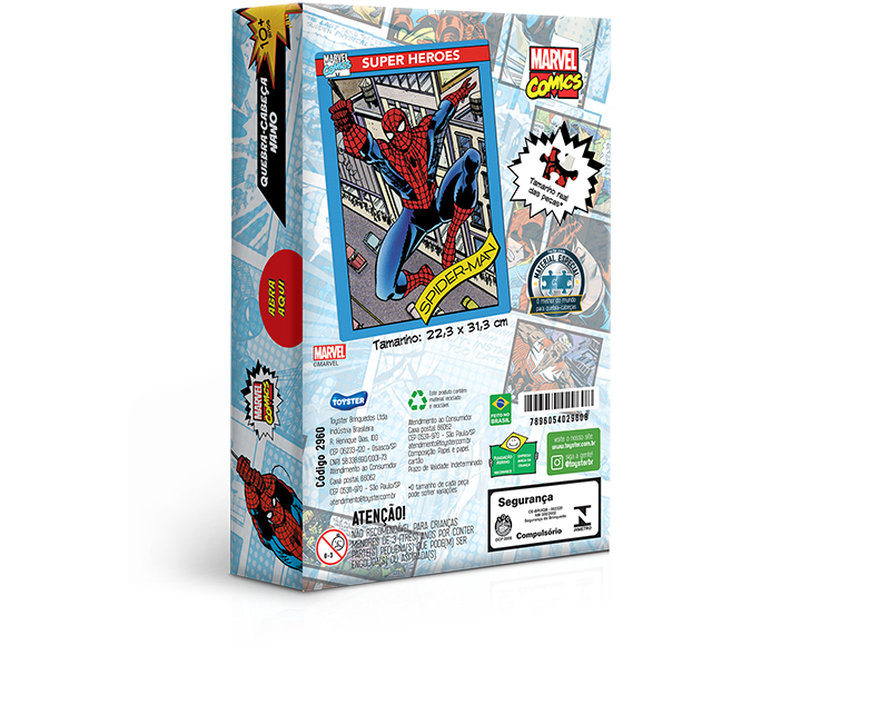 Kit 3 Jogos Homem Aranha Marvel Jogo Da Memória Quebracabeça