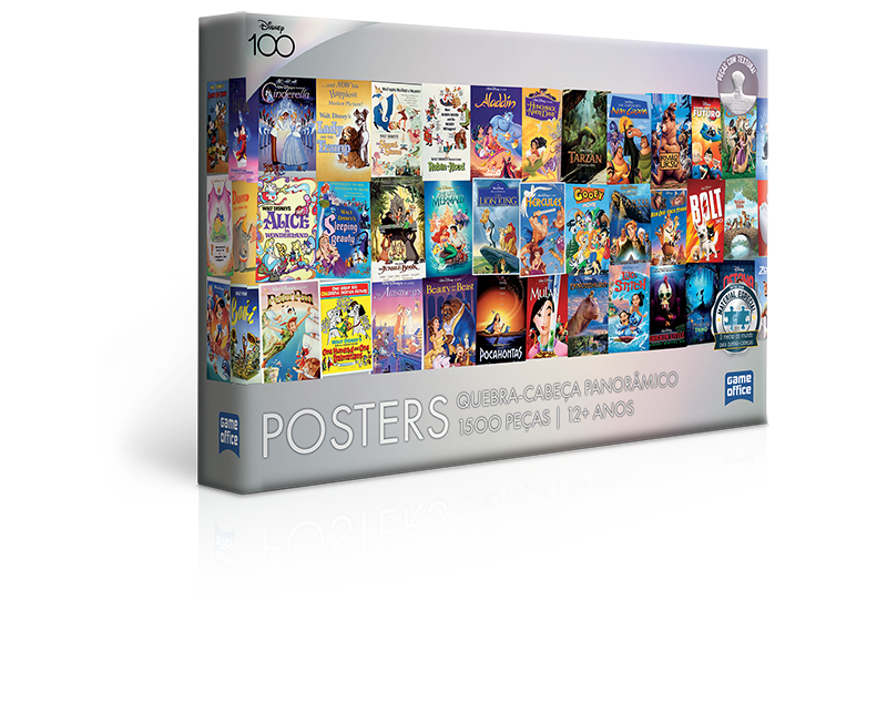 Disney 100 - Posters - Quebra-cabeça 1500 peças panorâmico - Toyster  Brinquedos - Toyster