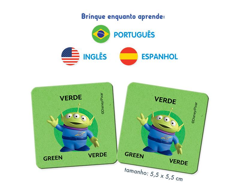Jogo Jogo da Memória Toyster Memória 3 Idiomas Português, Inglês e Espanhol  - RioMar Recife Online