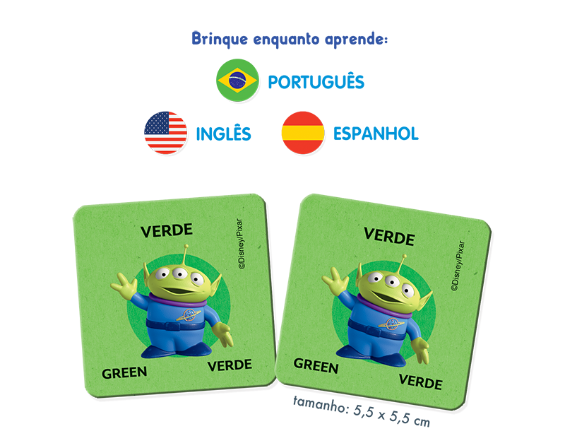 Jogo da Memória em Português, Inglês e Espanhol - Toyster