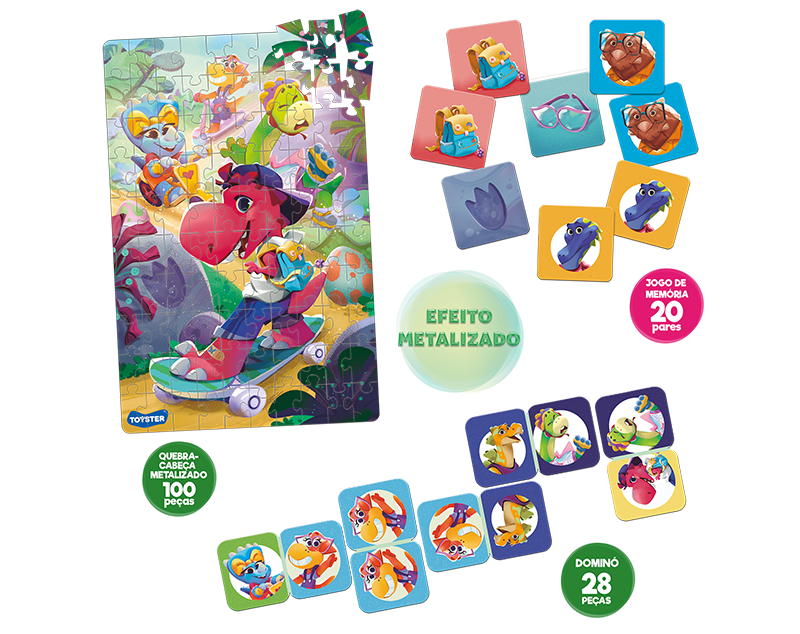 Princesas - Super Kit - 3 jogos em 1 - Toyster Brinquedos 