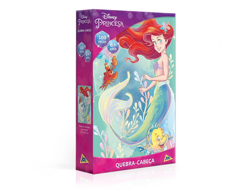 Quebra Cabeça Puzzle Princesas Disney Cinderela 60 Peças Jak