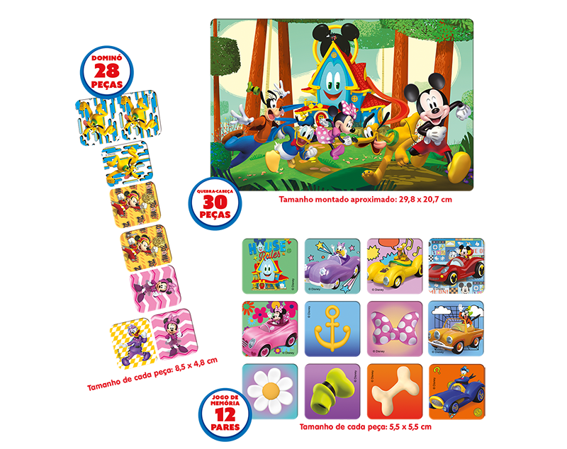 Princesas - Super Kit - 3 jogos em 1 - Toyster Brinquedos 