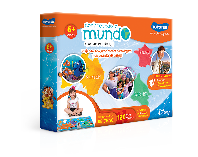 Quebra cabeça educativo - Disney Montando o Alfabeto, Toyster Brinquedos,  Multicor